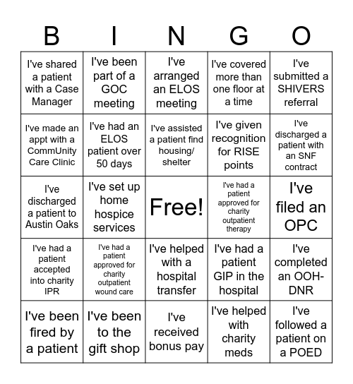 Social Work Month BINGO! Bingo Card