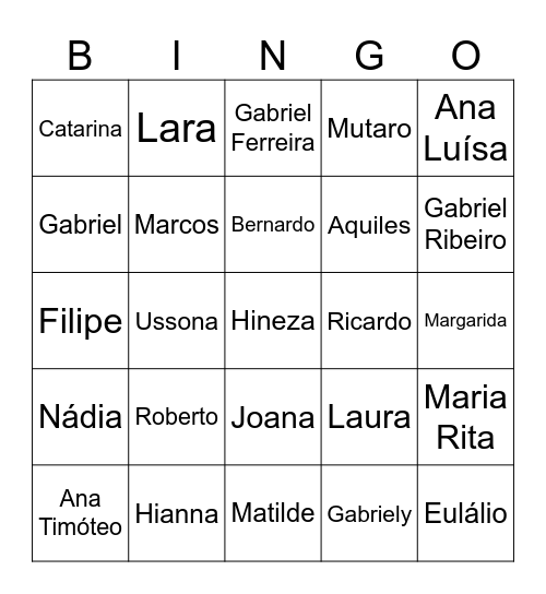 Bingo Explicadores Bingo Card