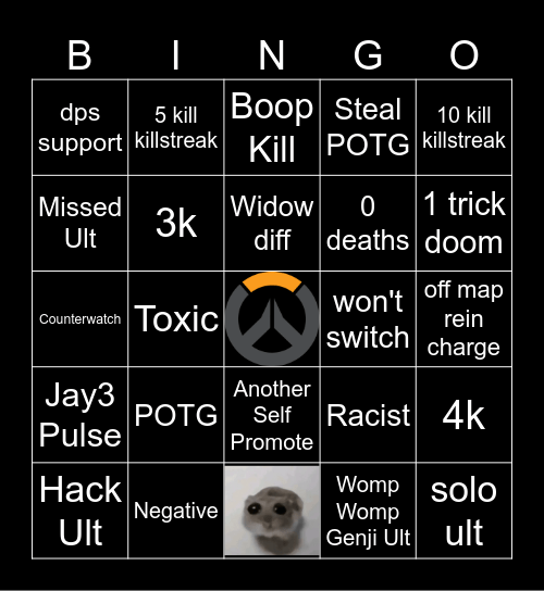 OW BINGO BOARD Bingo Card