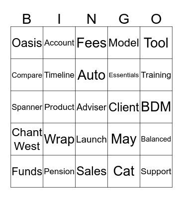 Grow Wrap Bingo Card