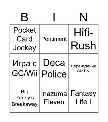 Direct 21.02 Bingo Card