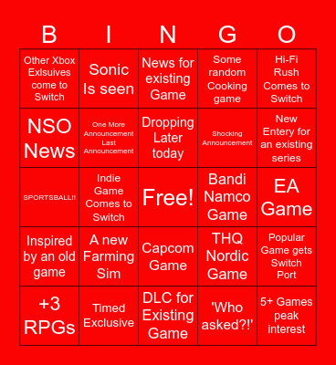 Partner Showcase Bingo Card