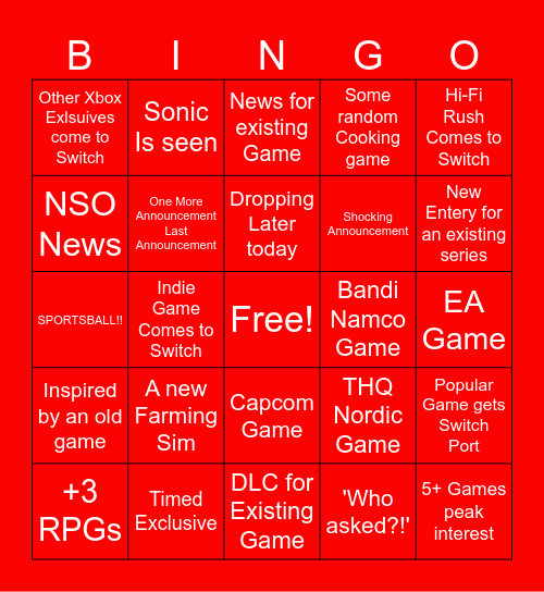 Partner Showcase Bingo Card