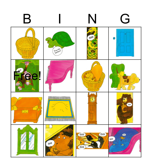 Where’s Spot? Bingo Card