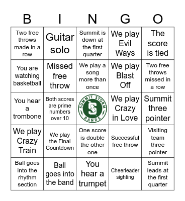 Final Pep Band Bingo 2024 – Clear out the candy box edition Bingo Card