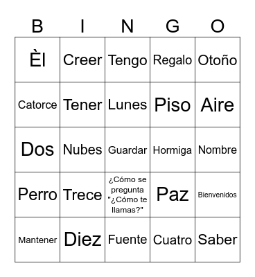 REPASAR Bingo Card