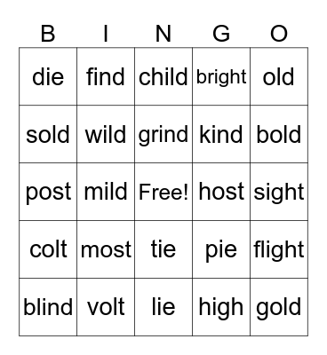 BINGO Card