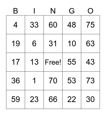 PANALO TO' Bingo Card