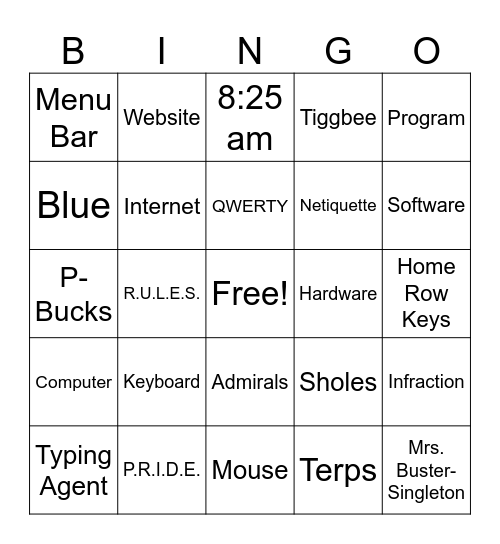 Digital Technology Foundations Bingo Card