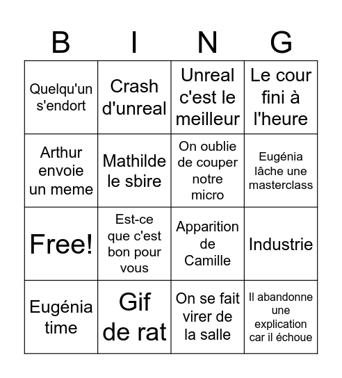 Prototypage skaven Bingo Card