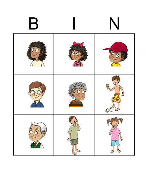 1(4) FAMILY Bingo Card