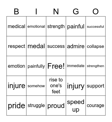 LT Book II Lesson 1 Bingo Card