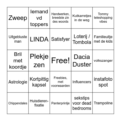 Huishoudbeurs 2024 Bingo Card