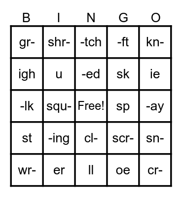 OG BINGO Card