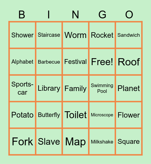 Rando Bingo Card