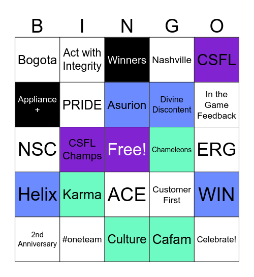 Bogota Bingo! Bingo Card