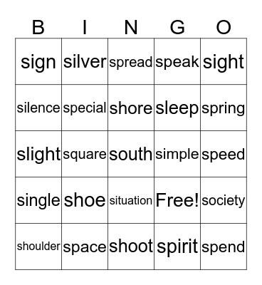 GSL S BINGO Card