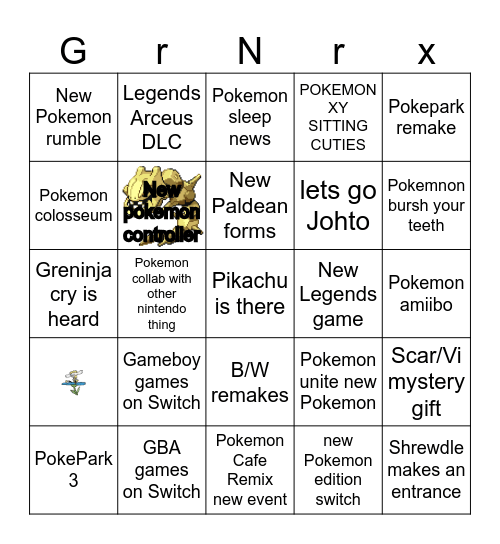 small garbodr always the baby eater 12t Bingo Card