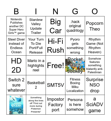 Partner Direct Bingo Card