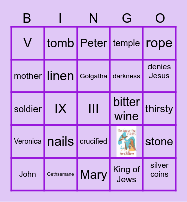 Stations of the Cross Bingo Card