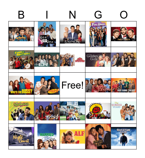 TV SHOWS Bingo Card