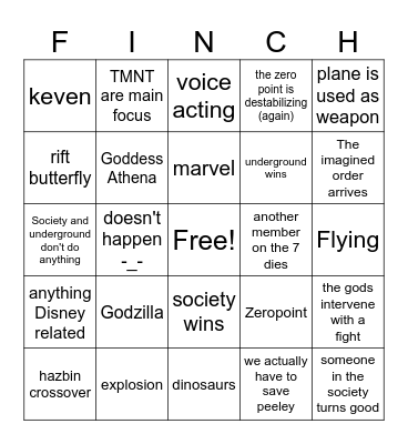 chapter 5 season 1 live event Bingo Card