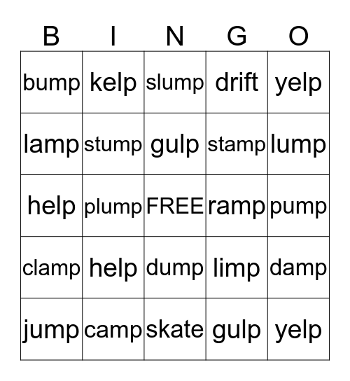 High Noon Lesson 25 Bingo Card