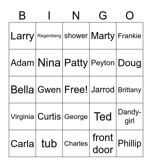 Random BINGO! Bingo Card