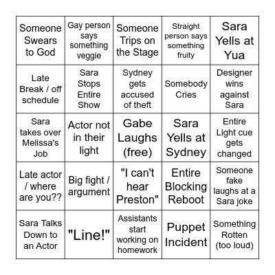 Tech Bingo Card