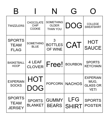 Experian BIS ICC MARCH MADNESS BINGO Card