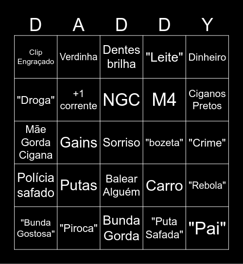 é o dére Bingo Card