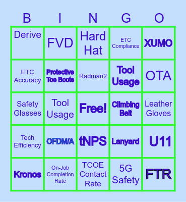 CommTech Bingo! Bingo Card
