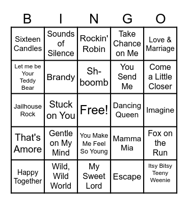 February 2024 Bingo Card