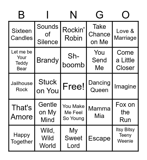 February 2024 Bingo Card