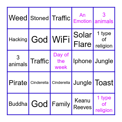 Infinite Craft Bingo Card