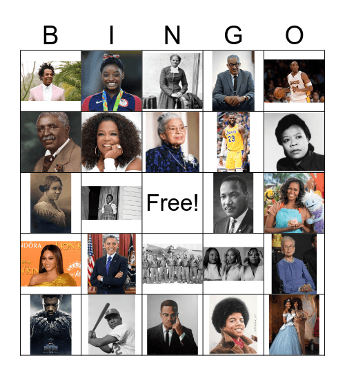 BLACK HISTORY Bingo Card