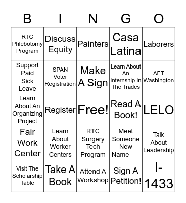 Social Justice Bingo! Bingo Card