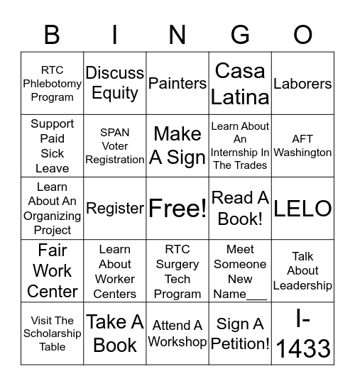 Social Justice Bingo! Bingo Card