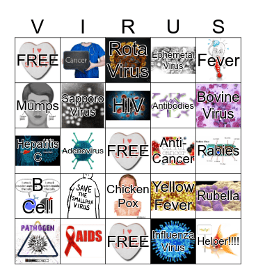 Virus Bingo Card