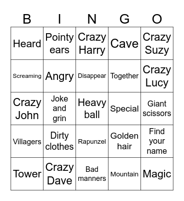 DSB Bingo Card