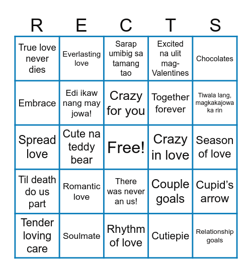 RECT FEB-IBIG BINGO Card