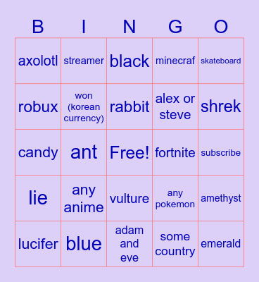 yes Bingo Card