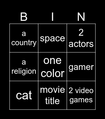 Infinite craft Bingo Card