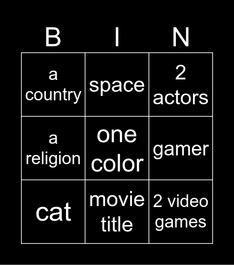 Infinite craft Bingo Card