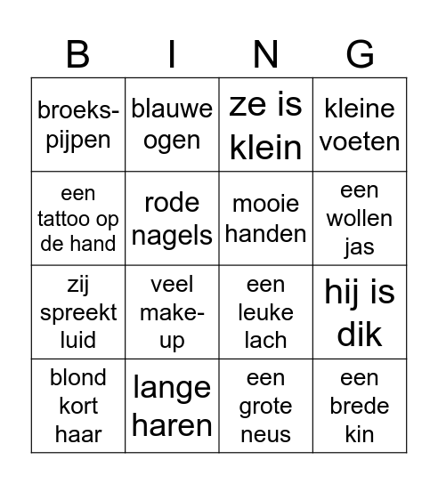 KLEREN Bingo Card