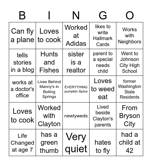 *SALT 247 BINGO Card