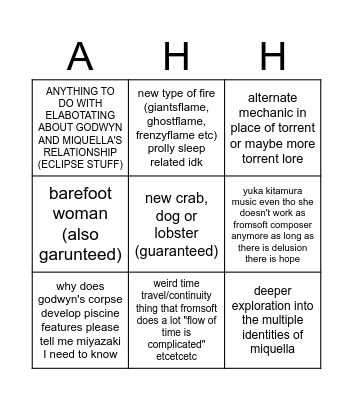 Save me Miyazaki.... Miyazaki save me Bingo Card