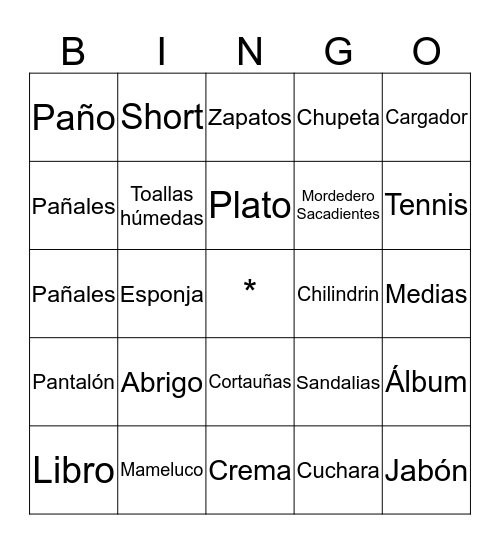 TÉ DE CANASTILLA - EFRAÍN Bingo Card