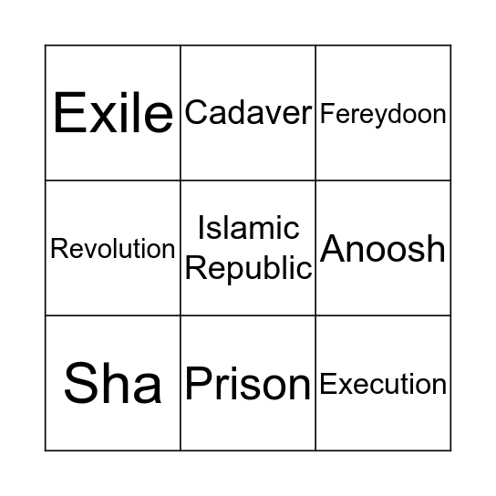 Truth and Discovery  Bingo Card