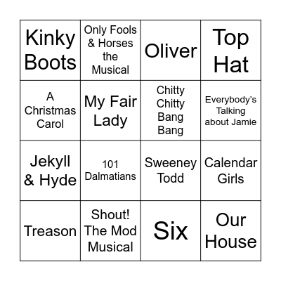 United Singdom Bingo Card